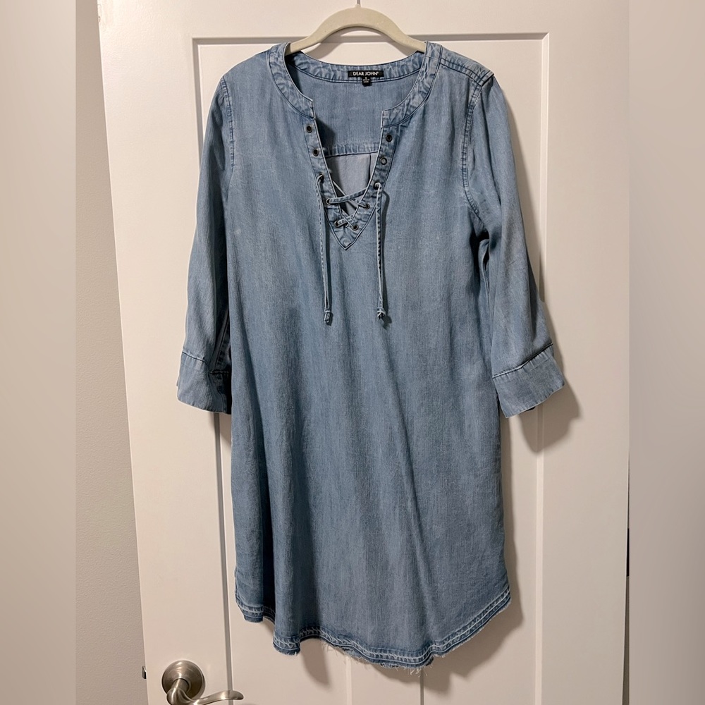 Denim dress 3/4 sleeves